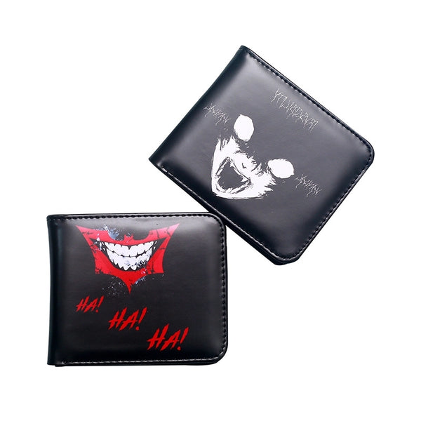 Unisex Letter Skull PVC Open Small Wallets