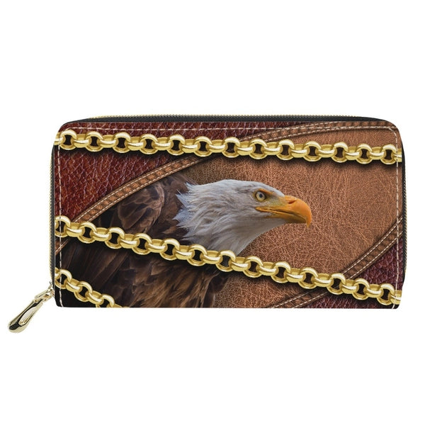 Women's Customized Pu Leather Zipper Wallets