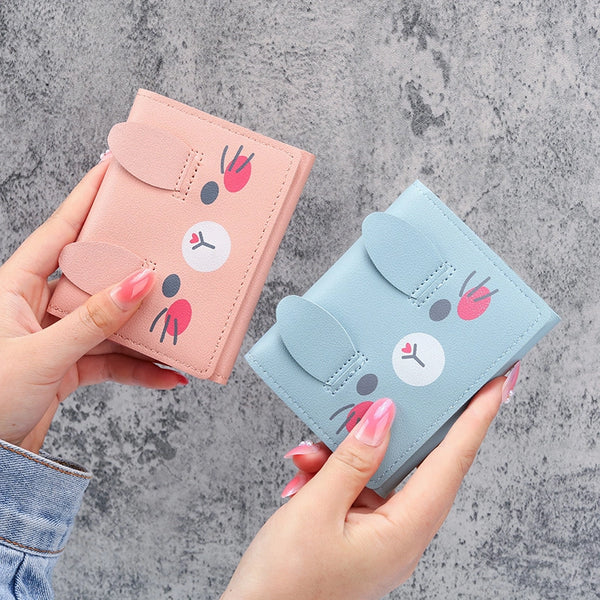 Women's Cartoon Pu Leather Open Wallets