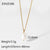 18k Fashion Single Pearl Stainless Steel Chain Necklace Wholesale