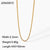 18k Gold-plated Stainless Steel Necklace Jewelry Gold Fine Chain Necklace