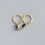 925 Sterling Silver Geometric Silver Diamond Inlay Stud Earrings