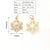 1Pc/Package 16.5x13mm Hole 3~3.9mm Copper Zircon Rose Gold Plated White Gold Plated Gold Plated Snowflake Polished Pendant