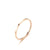 1mm Extra-fine Stainless Steel Smooth Arc Surface Ring Simple Titanium Steel Rose Gold Joint Ring