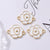 2 PCS/Package 2*2cm Alloy Flower Pendant