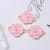 2 PCS/Package 2*2cm Alloy Flower Pendant