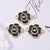 2 PCS/Package 2*2cm Alloy Flower Pendant