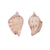 2 Pieces Retro Beach Conch Shell Shell Plating Pendant Jewelry Accessories