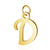 20 PCS/Package 10*17mm 201 Stainless Steel 18K Gold Plated Letter Polished Pendant