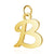 20 PCS/Package 10*17mm 201 Stainless Steel 18K Gold Plated Letter Polished Pendant