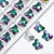 20 PCS/Package 12 * 14mm Glass Butterfly Beads