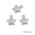 20 PCS/Package 304 Stainless Steel Solid Color Pendant