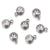 20 PCS/Package 6 * 8mm Hole 1~1.9mm Stainless Steel Rhinestones Round Polished Pendant