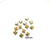 20 PCS/Package Diameter 5mm Diameter 6 Mm Diameter 7 Mm Copper 14K Gold Plated Cross Star Flower Beads