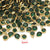 20 PCS/Package Diameter 6 Mm 304 Stainless Steel Rhinestones Round Pendant