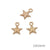 20 Pcs/package Simple Style Star Heart Shape Shell Bbc Jewelry Accessories