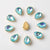 20 Pcs/package Simple Style Water Droplets Metal Plating Inlay Jewelry Accessories