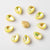 20 Pcs/package Simple Style Water Droplets Metal Plating Inlay Jewelry Accessories