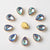 20 Pcs/package Simple Style Water Droplets Metal Plating Inlay Jewelry Accessories