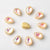 20 Pcs/package Simple Style Water Droplets Metal Plating Inlay Jewelry Accessories