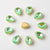 20 Pcs/package Simple Style Water Droplets Metal Plating Inlay Jewelry Accessories