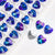 20 Pcs/package Sweet Shiny Heart Shape Glass Stoving Varnish Beads Jewelry Accessories