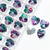 20 Pcs/package Sweet Shiny Heart Shape Glass Stoving Varnish Beads Jewelry Accessories