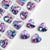 20 Pcs/package Sweet Shiny Heart Shape Glass Stoving Varnish Beads Jewelry Accessories