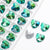 20 Pcs/package Sweet Shiny Heart Shape Glass Stoving Varnish Beads Jewelry Accessories