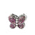 20 Pcs/package Sweet Simple Style Doll Heart Shape Butterfly Alloy Plating Chain Inlay Pendant Beads Jewelry Accessories