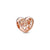 20 Pcs/package Sweet Simple Style Human Heart Shape Alloy Plating Inlay Pendant Beads Jewelry Accessories