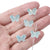 20 Pieces 10 * 14mm Hole 1~1.9mm Glass Butterfly Beads