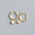 925 Sterling Silver Fashion Round Silver Electroplating Stud Earrings