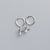 925 Sterling Silver Cute & Edgy Cross Silver Electroplating Stud Earrings