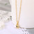 Korean Women Elephant Titanium Steel Diamond Inlay Necklaces