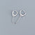 925 Sterling Silver Cute & Edgy Circle Silver Electroplating Stud Earrings