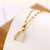 Korean Women Gourd Titanium Steel Diamond Inlay Necklaces