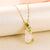 Korean Women Titanium Steel Diamond Inlay Necklaces