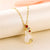 Korean Women Titanium Steel Diamond Inlay Necklaces