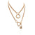 Women Heart Alloy Electroplating Necklaces