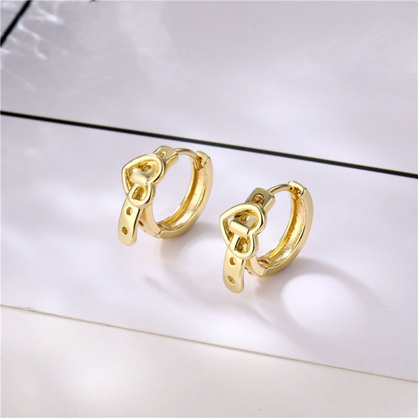 Korean Unisex Geometric Copper Electroplating Earrings