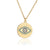 Unisex Geometric Gold Plated Copper Inlay Necklaces