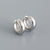 925 Sterling Silver Minimalist Geometric Silver Polishing Stud Earrings