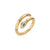 IG Style Women Snake Copper Inlay Rings