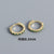 925 Sterling Silver Round Geometric Silver Diamond Inlay Stud Earrings