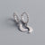 925 Sterling Silver Refreshing Irregular Silver Polishing Stud Earrings