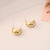 Women Metal Geometric Metal Electroplating Stud Earrings