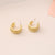 Women Metal Geometric Metal Electroplating Stud Earrings