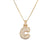 Minimalist Letter Number Text Letter Copper Inlay Necklaces