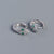 925 Sterling Silver Cute & Edgy Snake Chinese Zodiac Animal Silver Diamond Inlay Stud Earrings